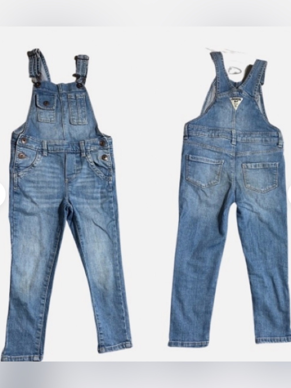 OshKosh B'gosh Distressed Light Blue Denim Kids Overalls